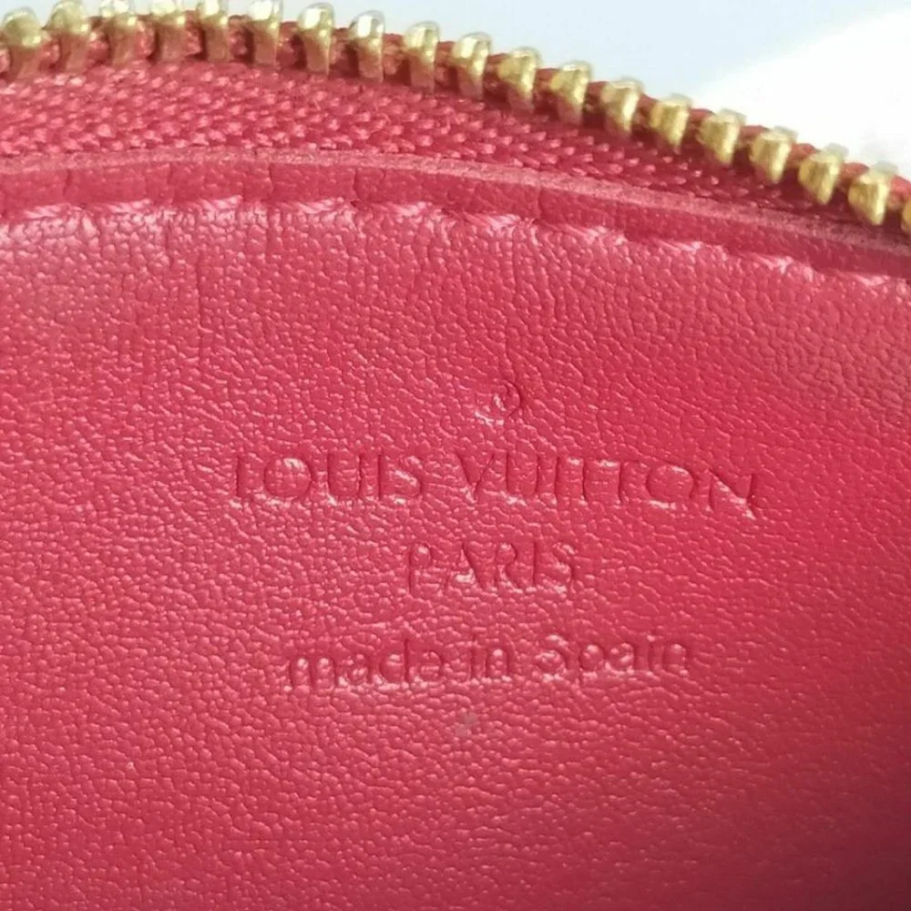Louis Vuitton Red Monogram Vernis Key Pouch Pochet